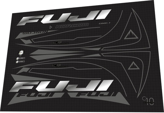 FUJI Norcom Straight (2017) Frame Decal Set