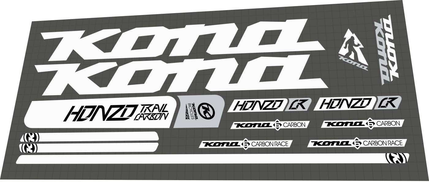 KONA Honzo CR Trail (2017) Frame Decal Set