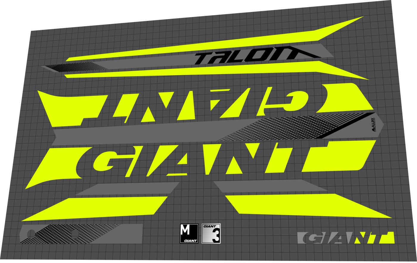 GIANT Talon (2017) Frame Decal Set