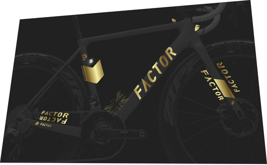 FACTOR O2 (2018) Frame Decal Set - Bike Decal Replace