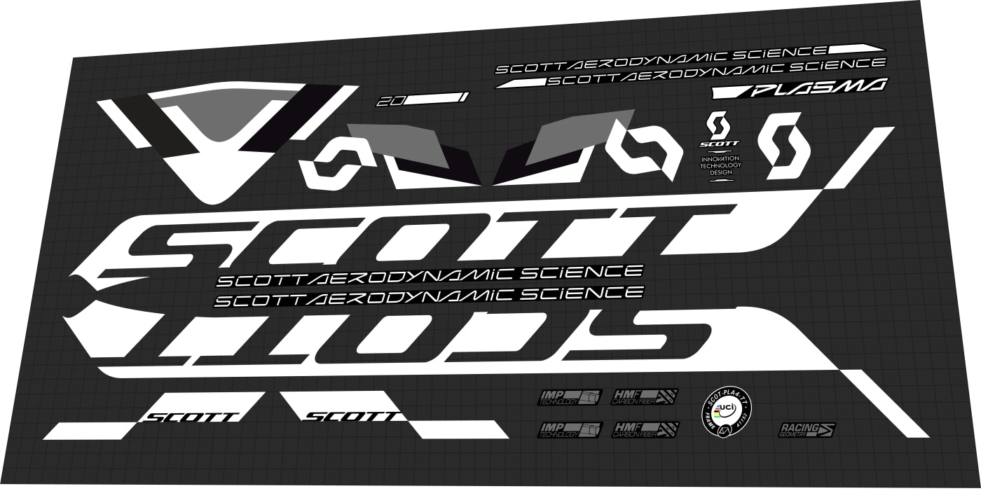 SCOTT Plasma (2018) Frame Decal Set