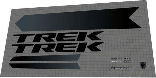 TREK Roscoe 8 (2018) Frame Decal Set - Bike Decal Replace