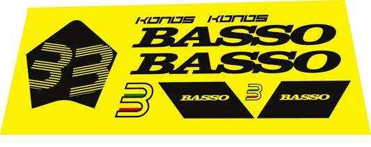 BASSO Konos (2019) Frame Decal Set - Bike Decal Replace