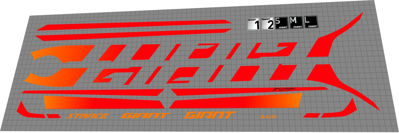 GIANT Stance (2019) Frame Decal Set