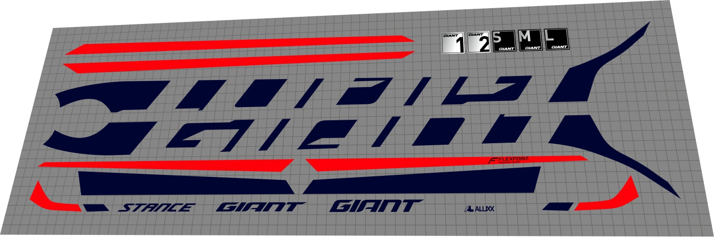 giant bicycle stickers GIANT Stance (2019) Frame Decal Set