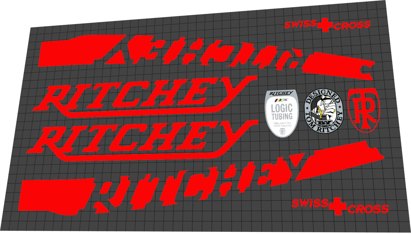 RITCHEY Swiss Cross (2019) Frame Decal Set