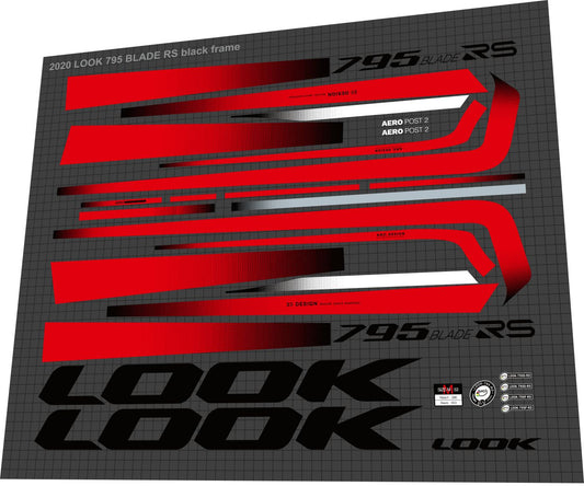 LOOK 795 (2020) Blade RS Frame Decal Set - Bike Decal Replace