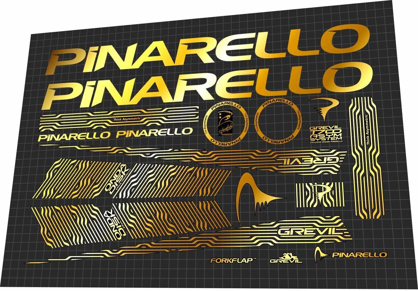 PINARELLO Grevil (2020) Frame Decal Set