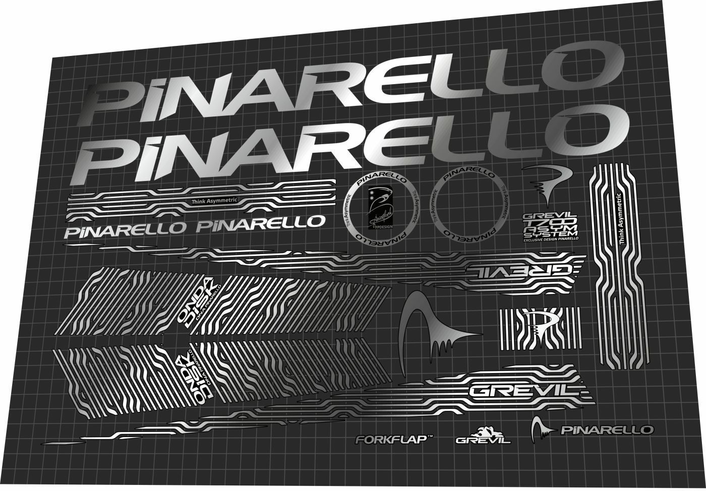 PINARELLO Grevil (2020) Frame Decal Set