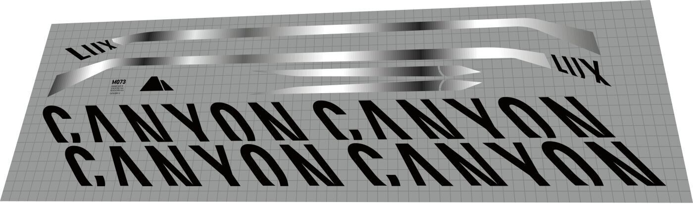 CANYON Lux (2021) CF SLX 9 LTD Frame Decal Set - Bike Decal Replace