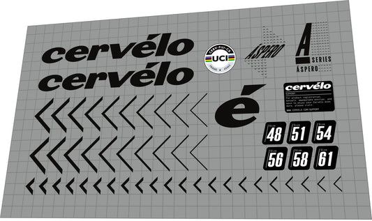 CERVELO Aspero (2021) Frame Decal Set