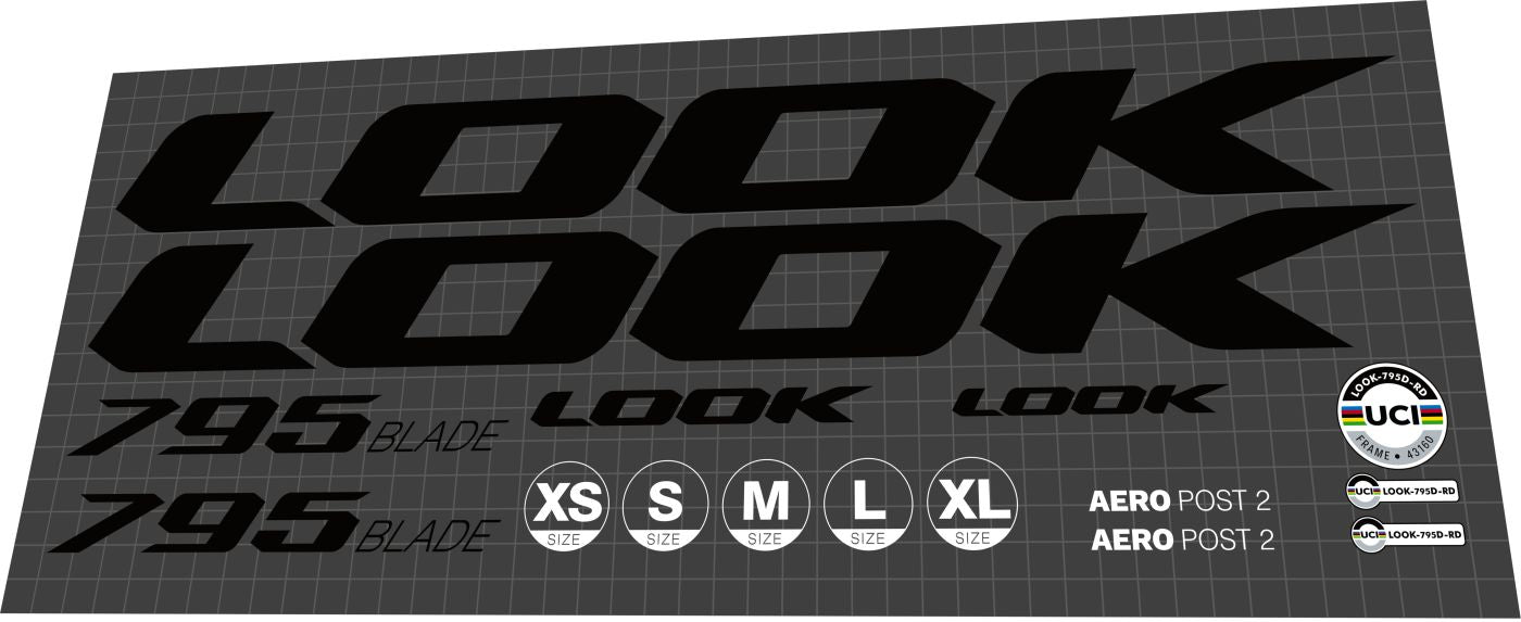 LOOK 795 (2021) Blade Frame Decal Set