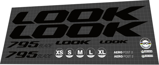 LOOK 795 (2021) Blade Frame Decal Set - Bike Decal Replace