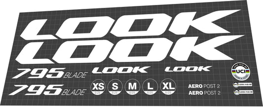 LOOK 795 (2021) Blade Frame Decal Set - Bike Decal Replace