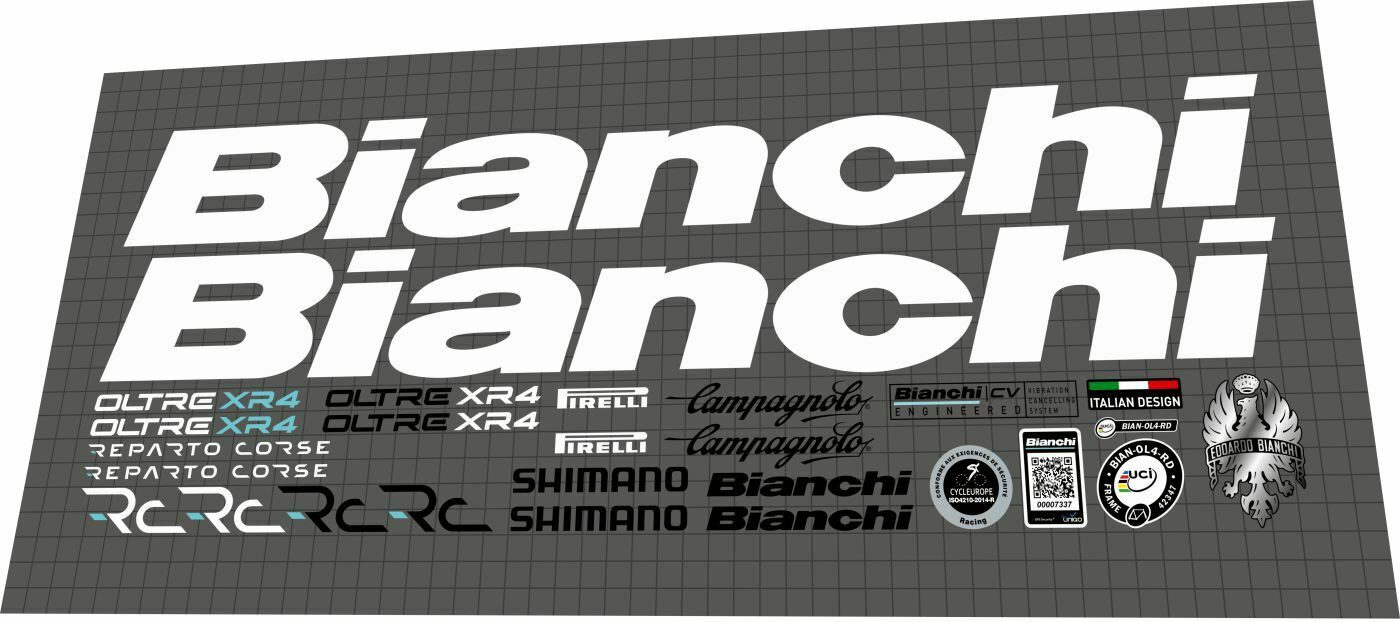 BIANCHI Oltre (2022) XR4 Frame Decal Set