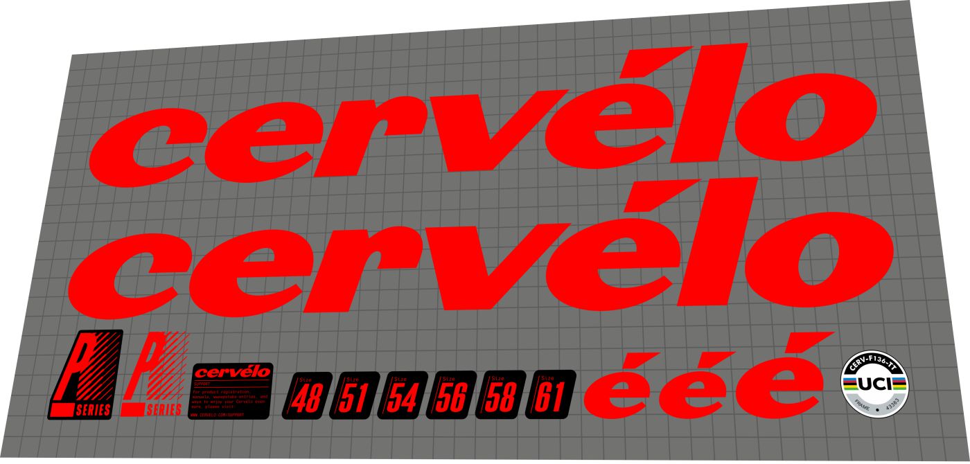 CERVELO P3 (2022) Frame Decal Set