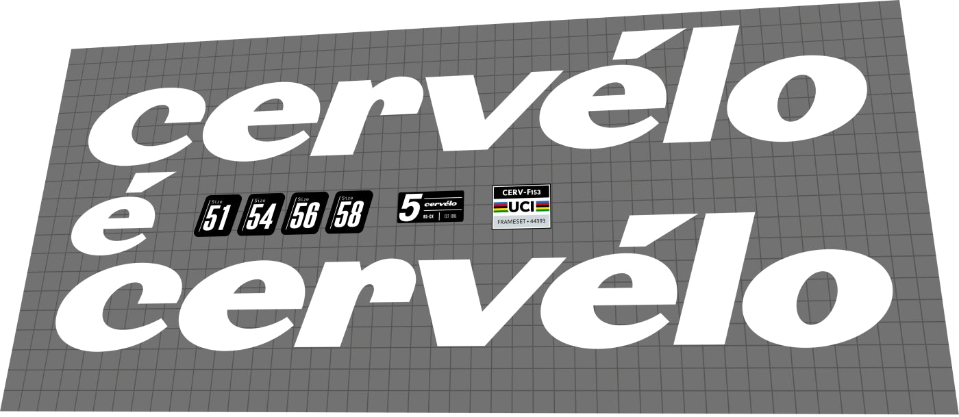 CERVELO R5-CX (2022) Frame Decal Set