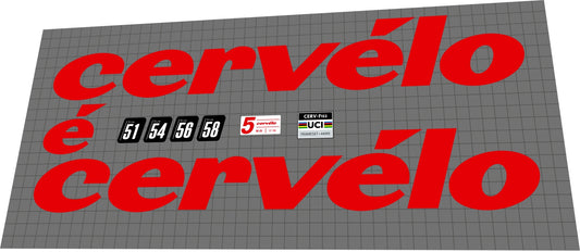 CERVELO R5-CX (2022) Frame Decal Set - Bike Decal Replace