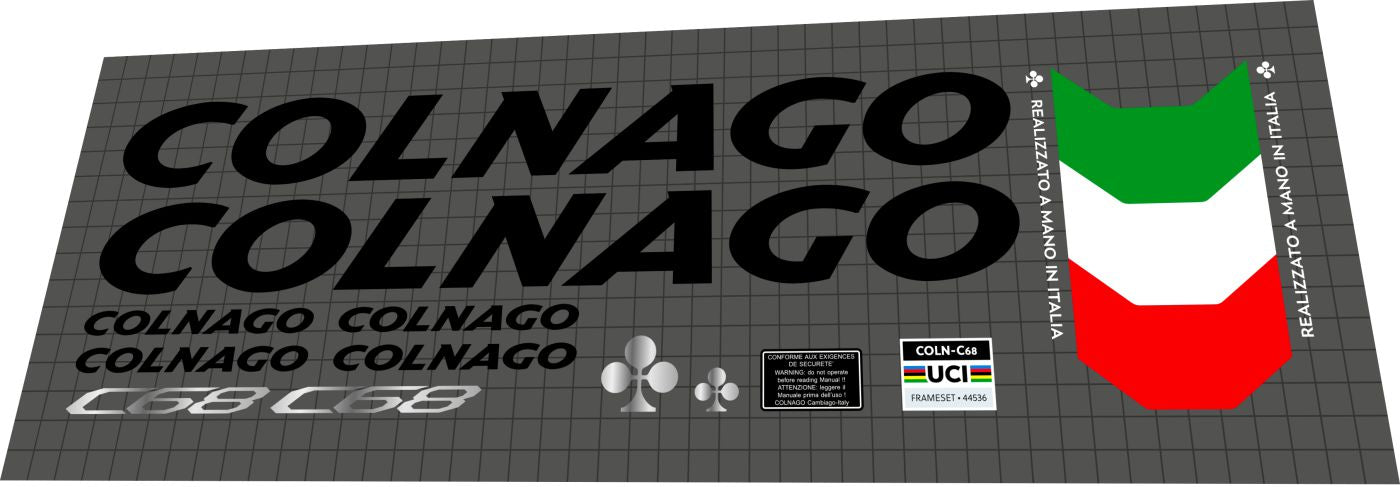 COLNAGO C68 (2022) Frame Decal Set
