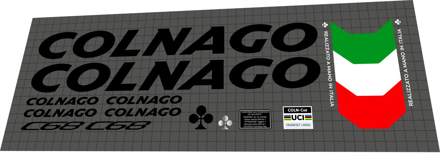 COLNAGO C68 (2022) Frame Decal Set