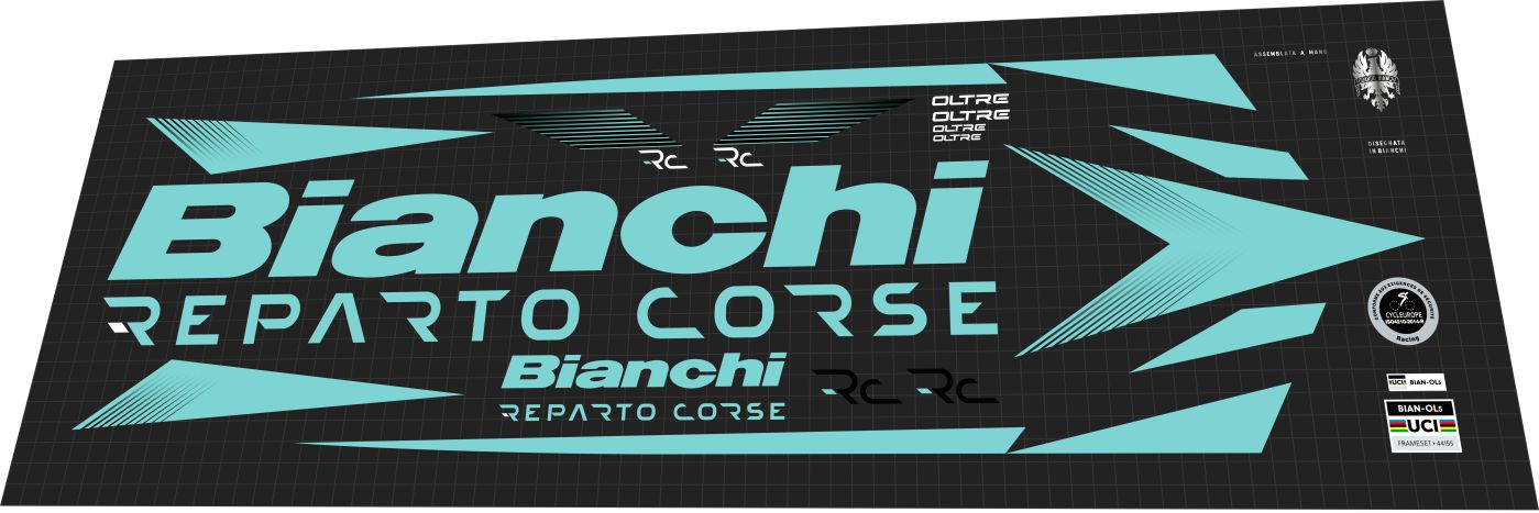 BIANCHI Oltre RC (2023) Frame Decal Set
