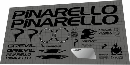 PINARELLO Grevil (2023) F Frame Decal Set - Bike Decal Replace