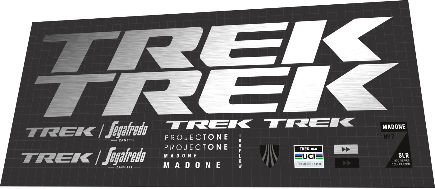 TREK Madone (2023) SLR 7 Gen 7 Segafredo Frame Decal Set