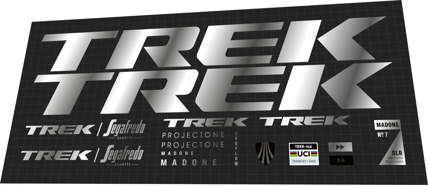 TREK Madone (2023) SLR 7 Gen 7 Segafredo Frame Decal Set