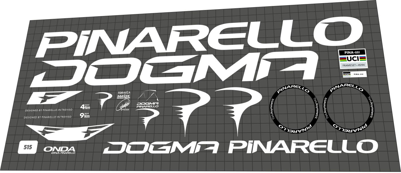 PINARELLO Dogma F (2024-2026) Frame Decal Set