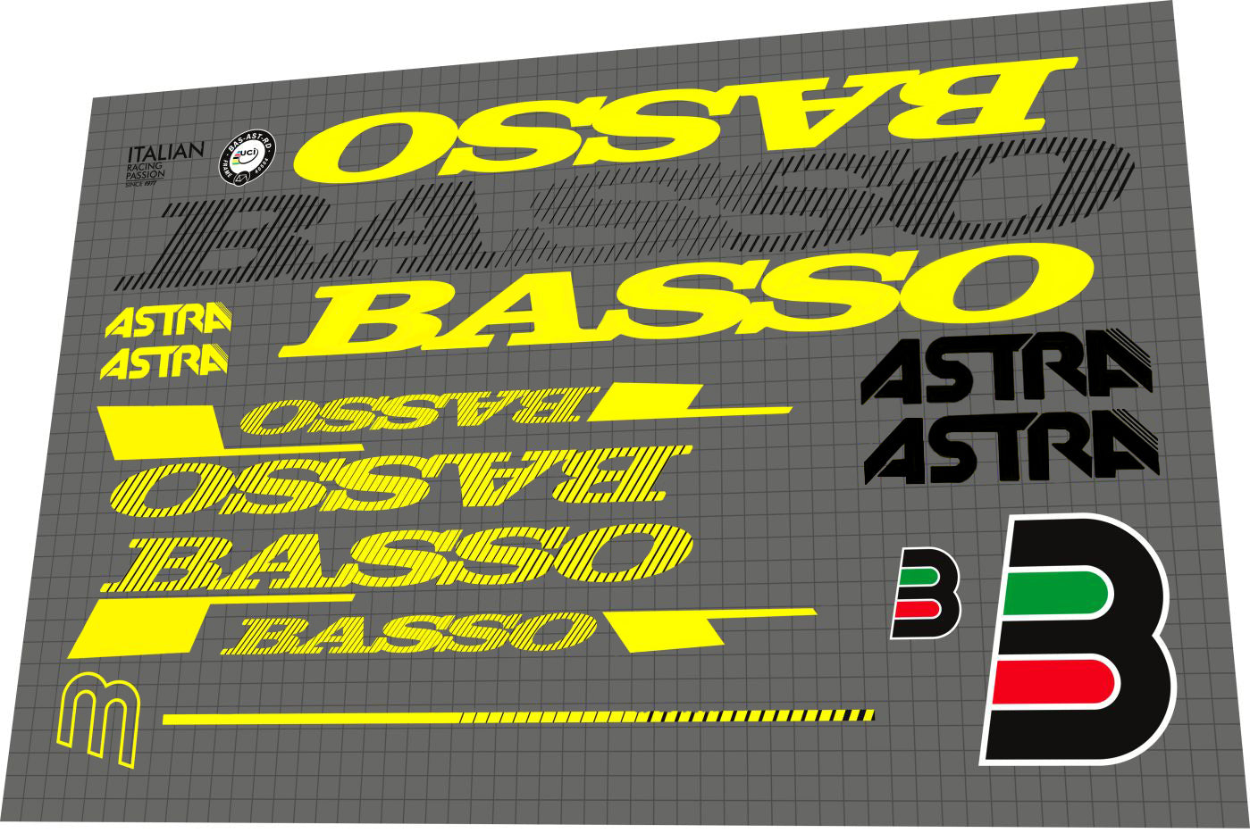 BASSO Astra (2015) Frame Decal Set