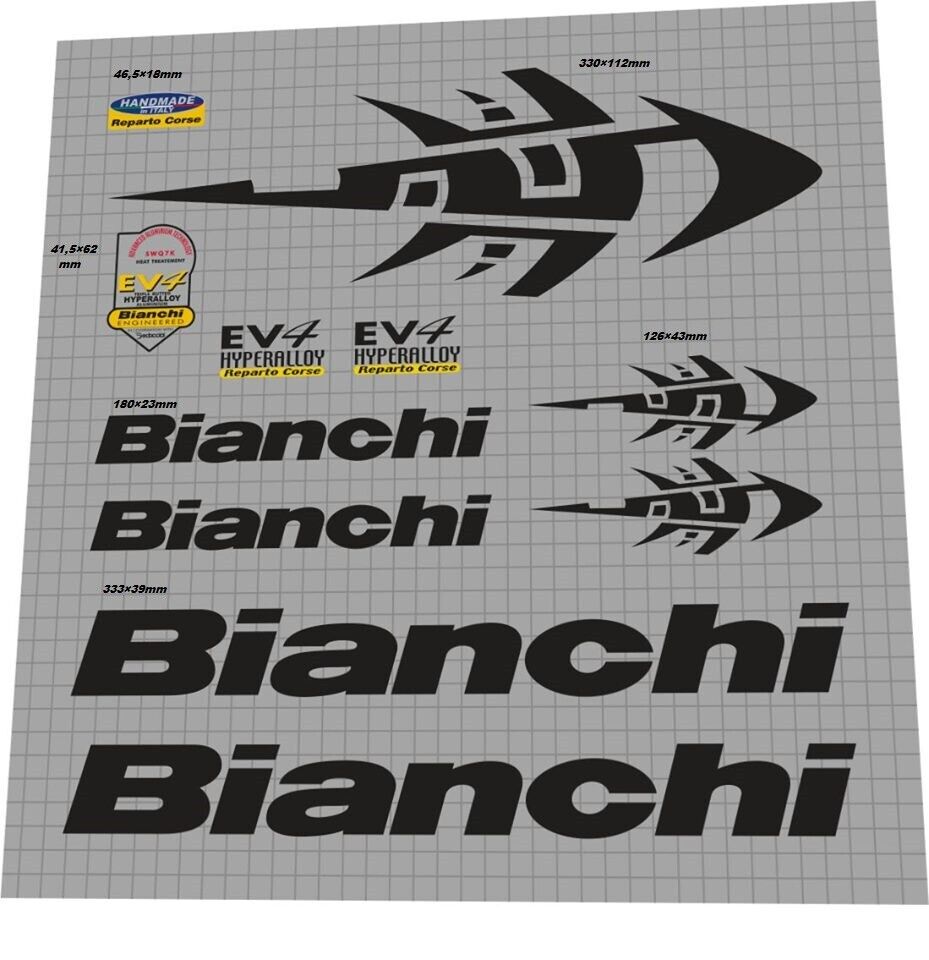 BIANCHI XL (2002) EV4 Frame Decal Set
