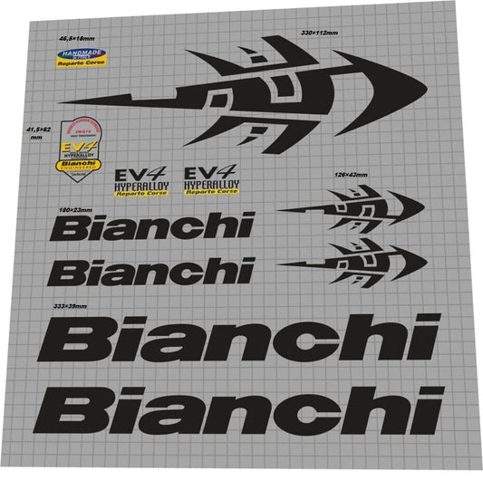 BIANCHI XL (2002) EV4 Frame Decal Set - Bike Decal Replace