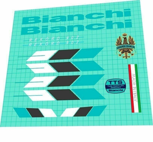 BIANCHI Rekord (1988) 902 Frame Decal Set - Bike Decal Replace