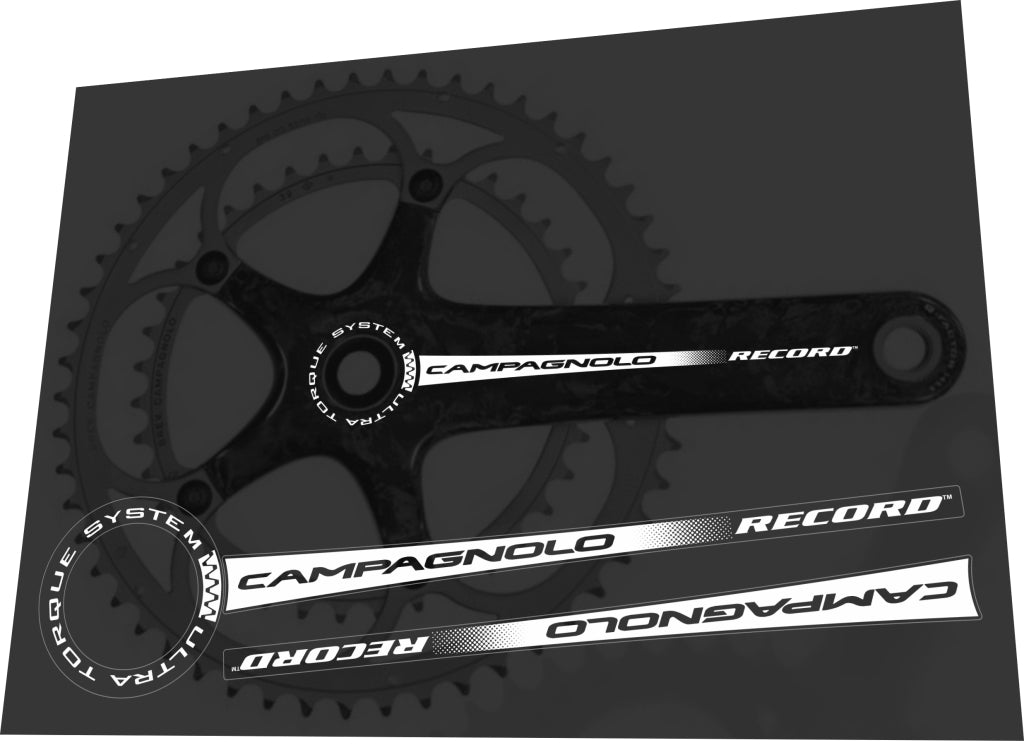 CAMPAGNOLO Record Crank Decal Set - Bike Decal Replace