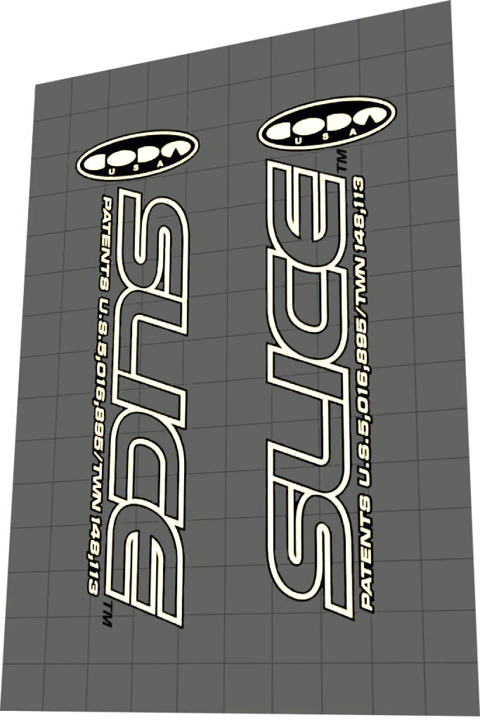 CANNONDALE Coda Slice Fork Decal Set - Bike Decal Replace