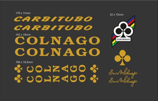 COLNAGO Carbitubo (1990s ) Frame Decal Set - Bike Decal Replace