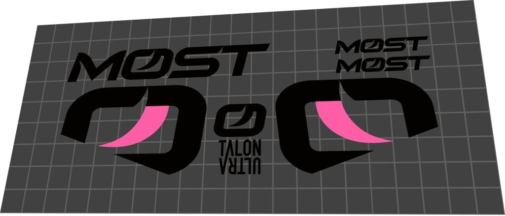 MOST Talon Ultra Handlebar Decal Set - Bike Decal Replace