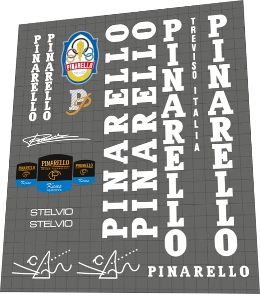 PINARELLO Stelvio (1990s) Frame Decal Set - Bike Decal Replace