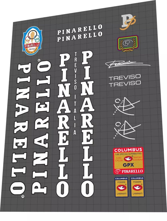 PINARELLO Treviso (1990s) Tube Columbus GPX Frame Decal Set - Bike Decal Replace