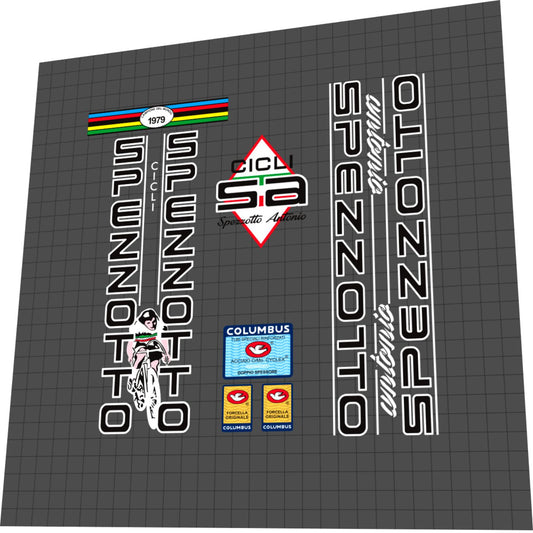 SPEZZOTTO (1980s) Antonio Frame Decal Set - Bike Decal Replace