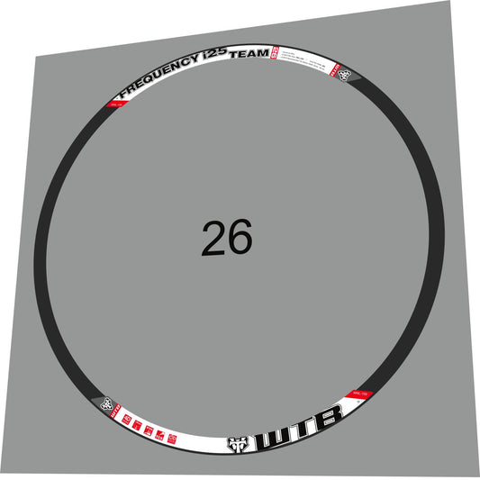 WTB Frequency (2014) Team i25 Rim Decal Set - Bike Decal Replace