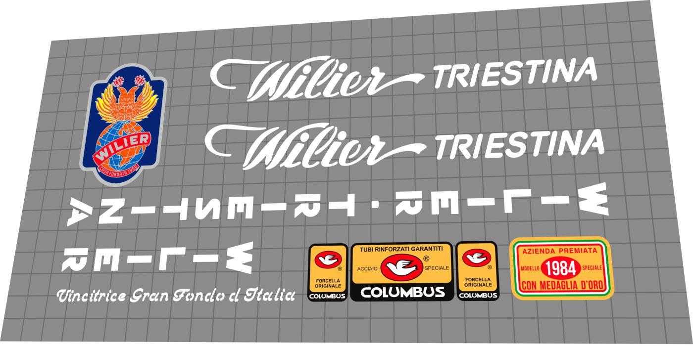 WILIER TRIESTINA Ramata (1984) Frame Decal Set