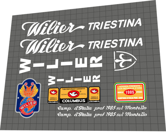 WILIER TRIESTINA Ramata (1985) Frame Decal Set - Bike Decal Replace