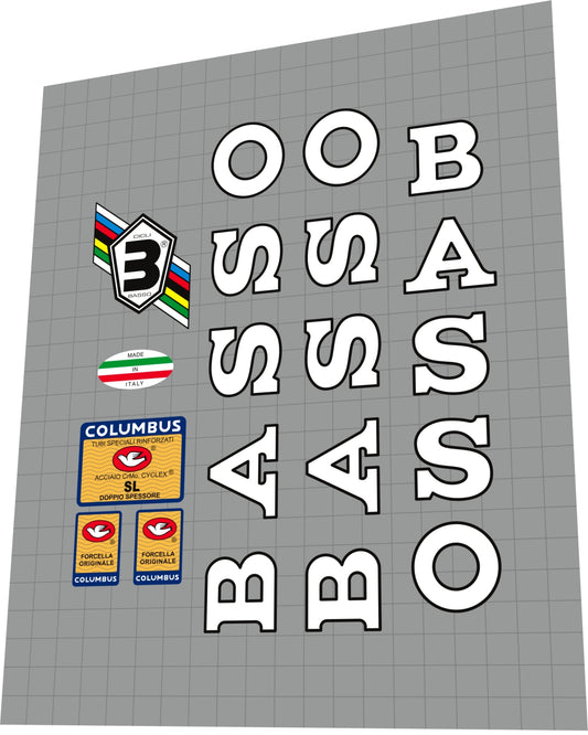 BASSO Gap (1990) Frame Decal Set - Bike Decal Replace