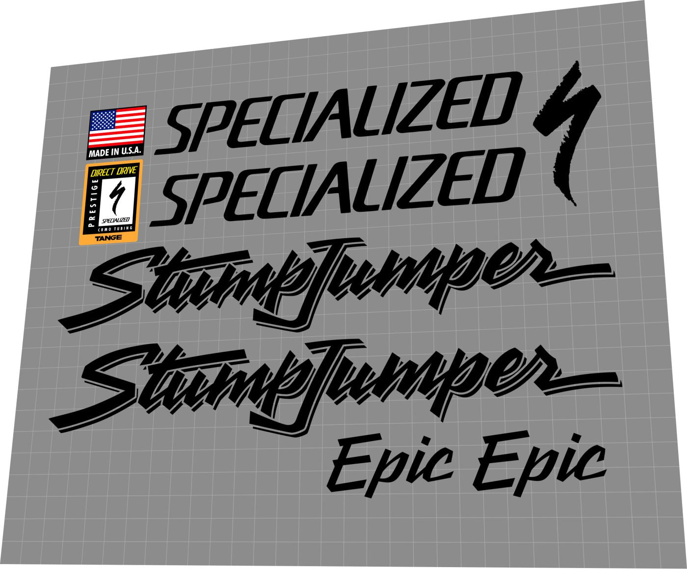 SPECIALIZED Stumpjumper (1991) Epic Frame Decal Set