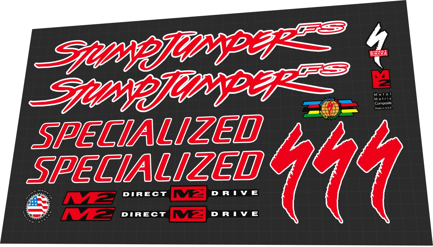 SPECIALIZED Stumpjumper (1996) M2 FS Frame Decal Set