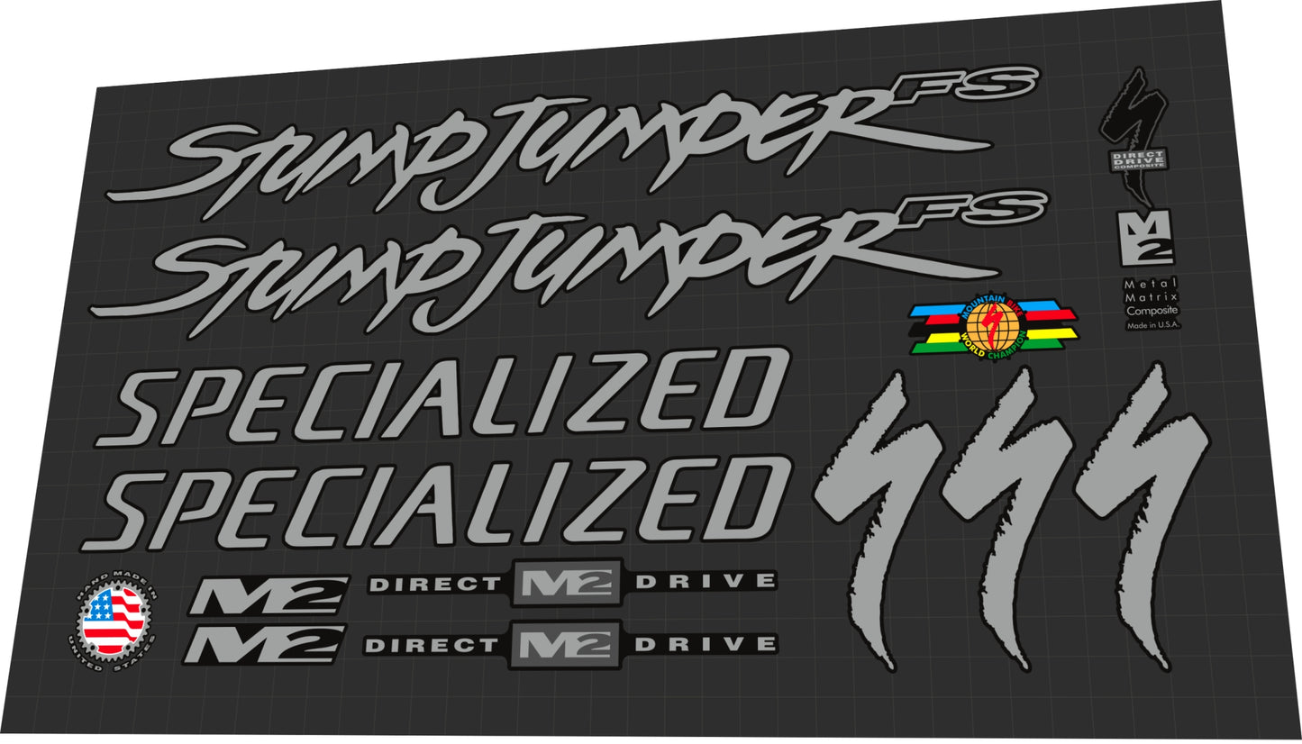 SPECIALIZED Stumpjumper (1996) M2 FS Frame Decal Set