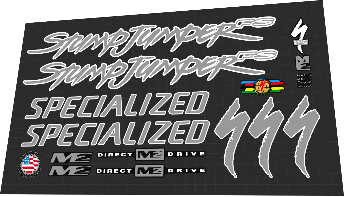 SPECIALIZED Stumpjumper (1996) M2 FS Frame Decal Set