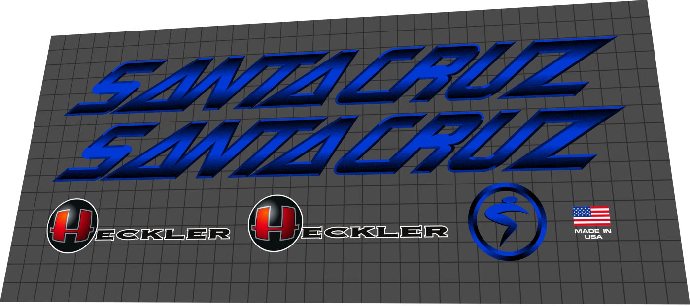 SANTA CRUZ Heckler 1 (1996-1997) Frame Decal Set - Bike Decal Replace