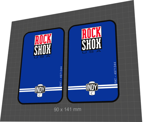 ROCKSHOX Indy (1997) C Fork Decal Set - Bike Decal Replace